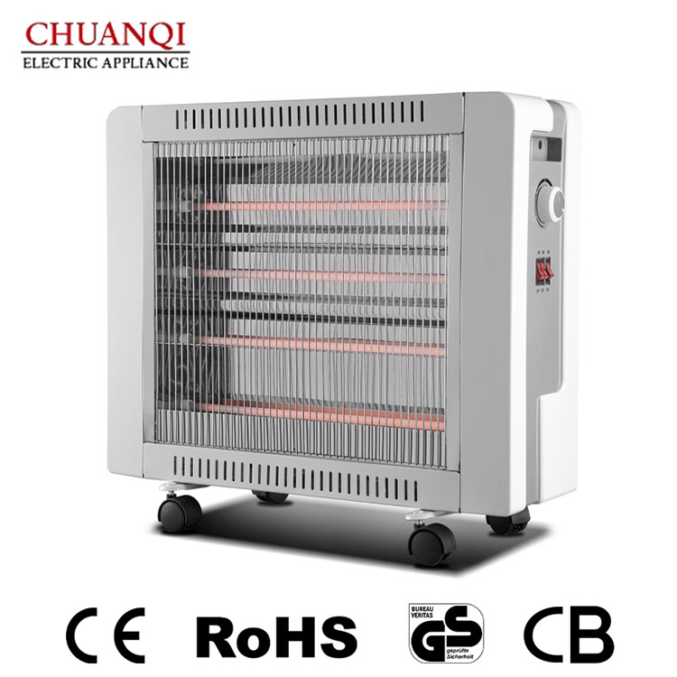 바퀴가 달린 2400W 5튜브 석영 히터가 현대 주택에 이상적인 난방 솔루션인 이유는 무엇입니까?